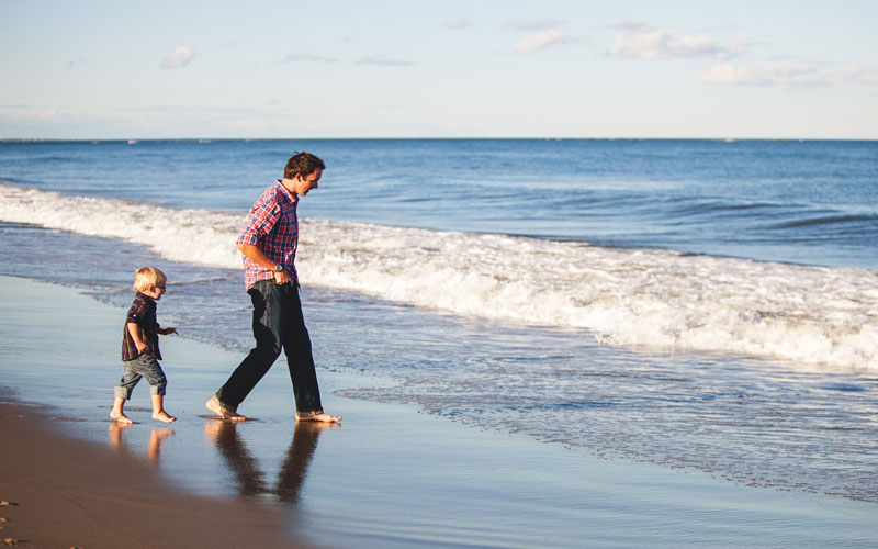 Holidays with children in the beach