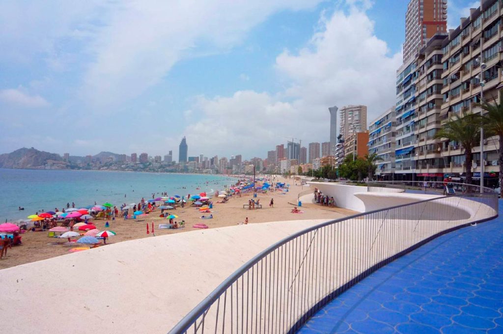 Benidorm’s promenade colours