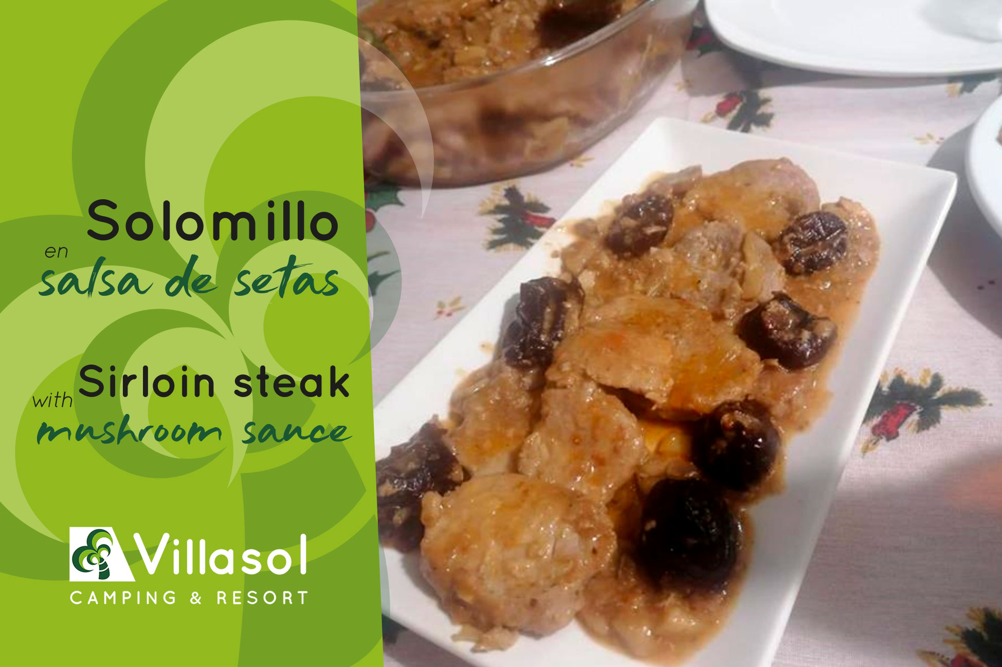 solomillo en salsa de setas Villasol