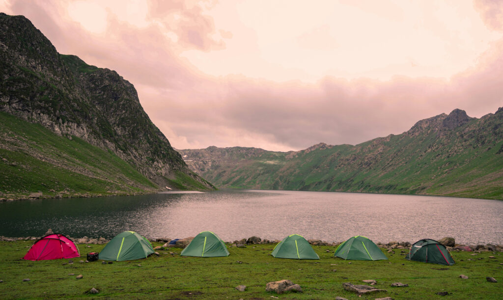Acampada sostenible.