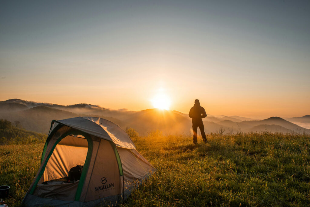 Acampada sostenible.