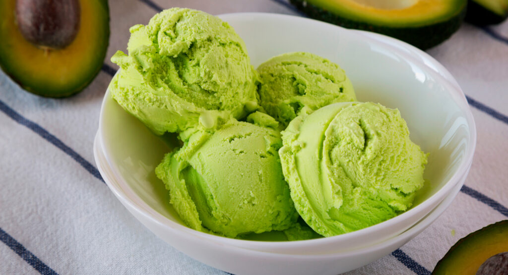 Helado casero en el camping.